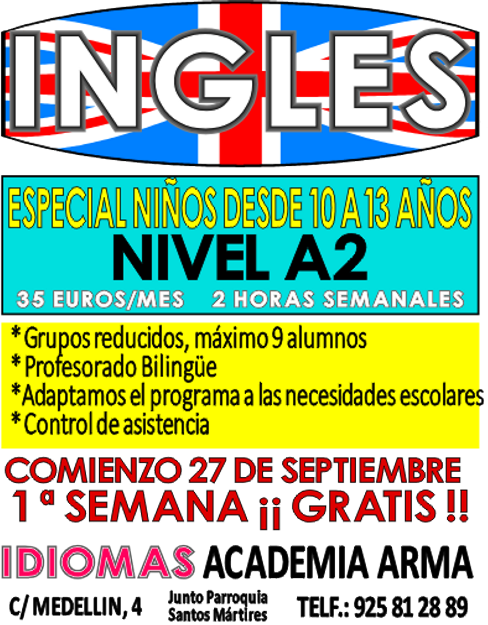 Formación INGLES KID A2 22 23 300 - Formación