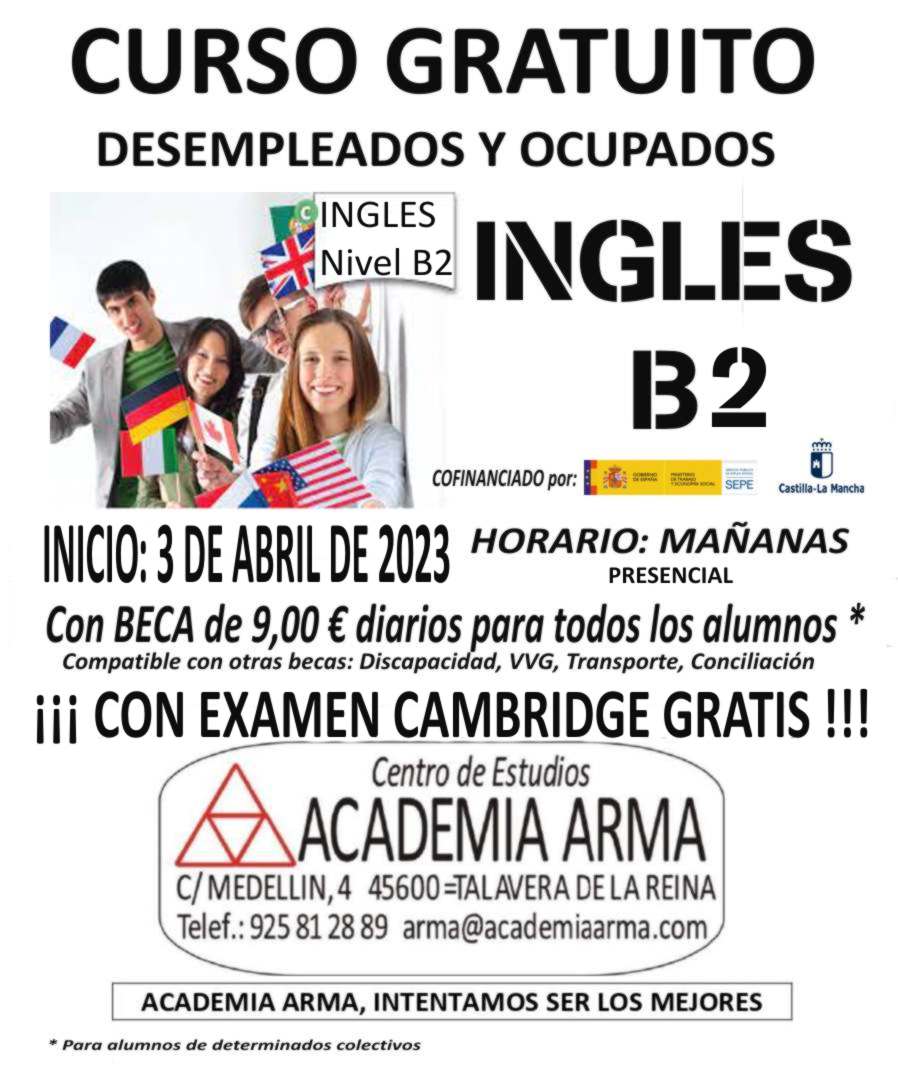 Formación ingles b1 cartel - Formación