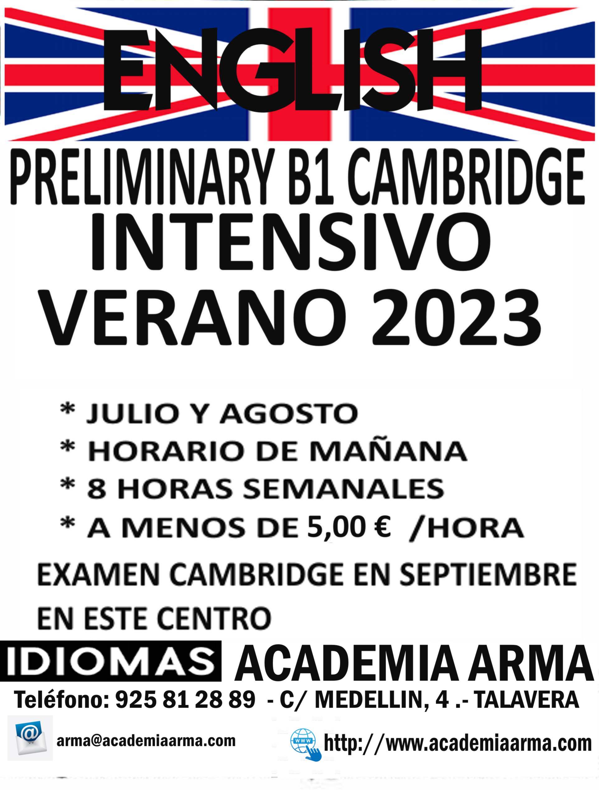 B1 INTENSIVO VERANO 2023 - Formación
